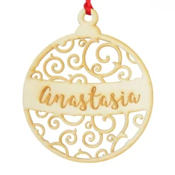 Personalised Cutout Bauble Christmas Decoration Sale