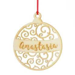 Personalised Cutout Bauble Christmas Decoration Sale