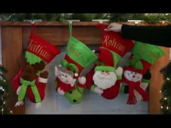 Personalised 3D Santa Christmas Stocking Cheap