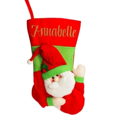 Personalised 3D Santa Christmas Stocking Cheap