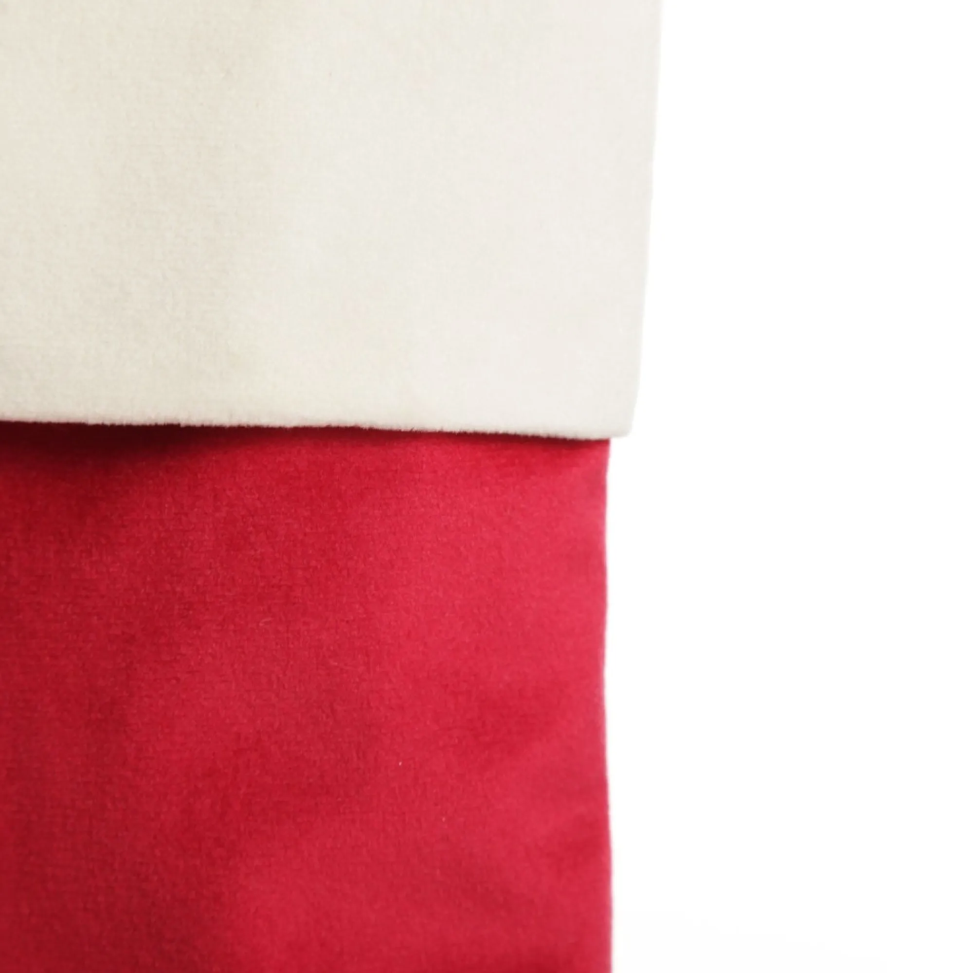 Personalised Dark Red Velvet Christmas Stocking New