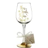 Personalised 'Dear Santa, Define Good' Wine Glass Sale