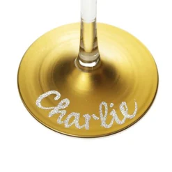 Personalised 'Dear Santa, Define Good' Wine Glass Sale