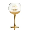 Personalised Dear Santa Just Bring Gin Large Christmas Wine Glass Clearance