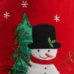 Personalised Deluxe Velvet Snowman Sack Best