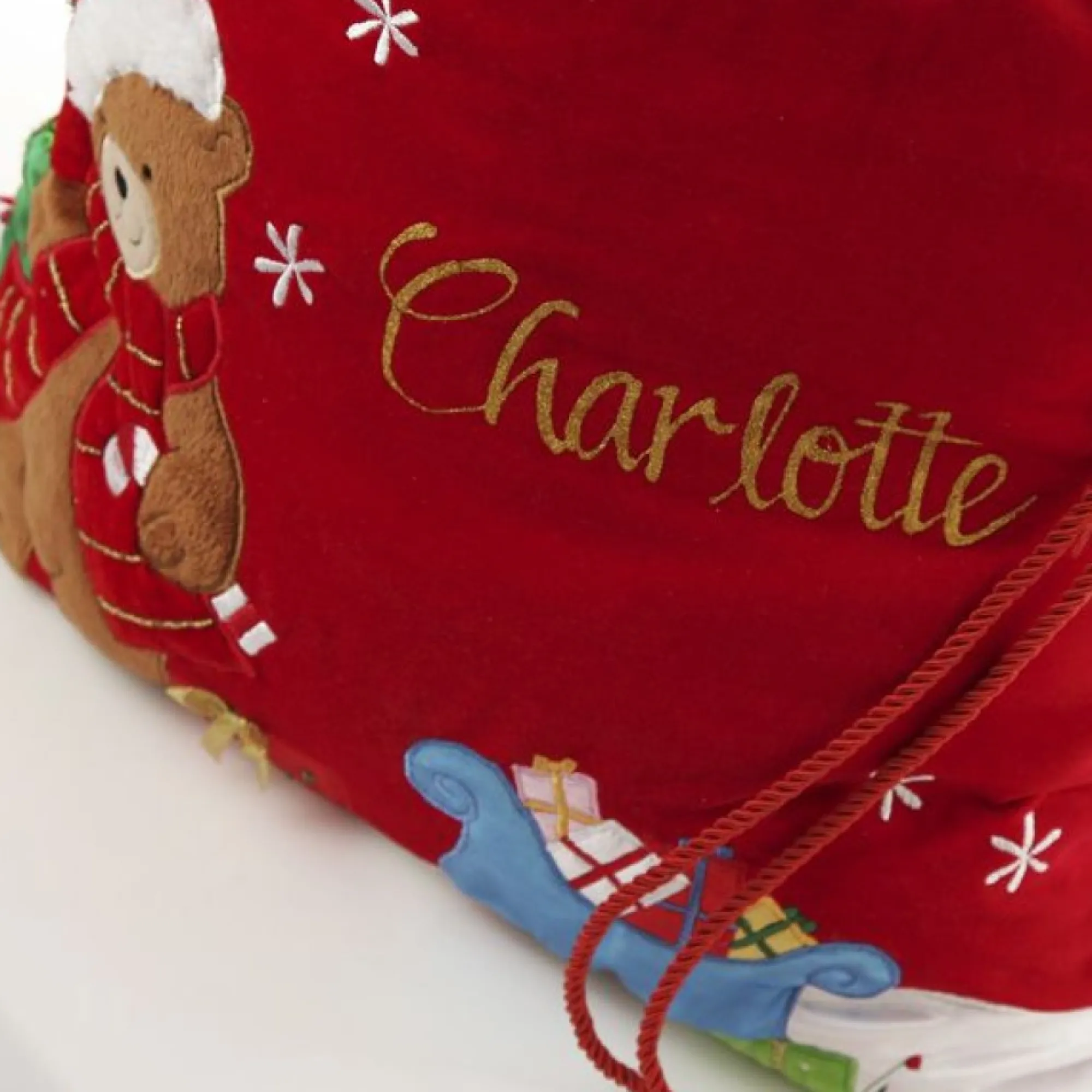Personalised Deluxe Velvet Teddy Sack Cheap