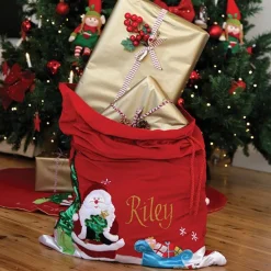 Personalised Deluxe Velvet Santa Sack Cheap