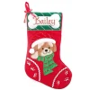 Personalised Dog Christmas Stocking with Bone Best Sale