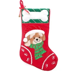 Personalised Dog Christmas Stocking with Bone Best Sale