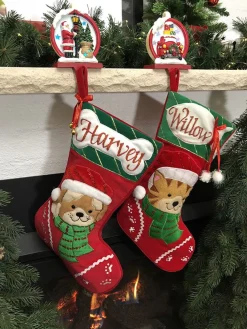 Personalised Dog Christmas Stocking with Bone Best Sale