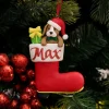 Personalised Dog in Santa Boot Christmas Decoration Flash Sale