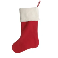 Personalised Fluffy Girl Llama Red Christmas Stocking Clearance