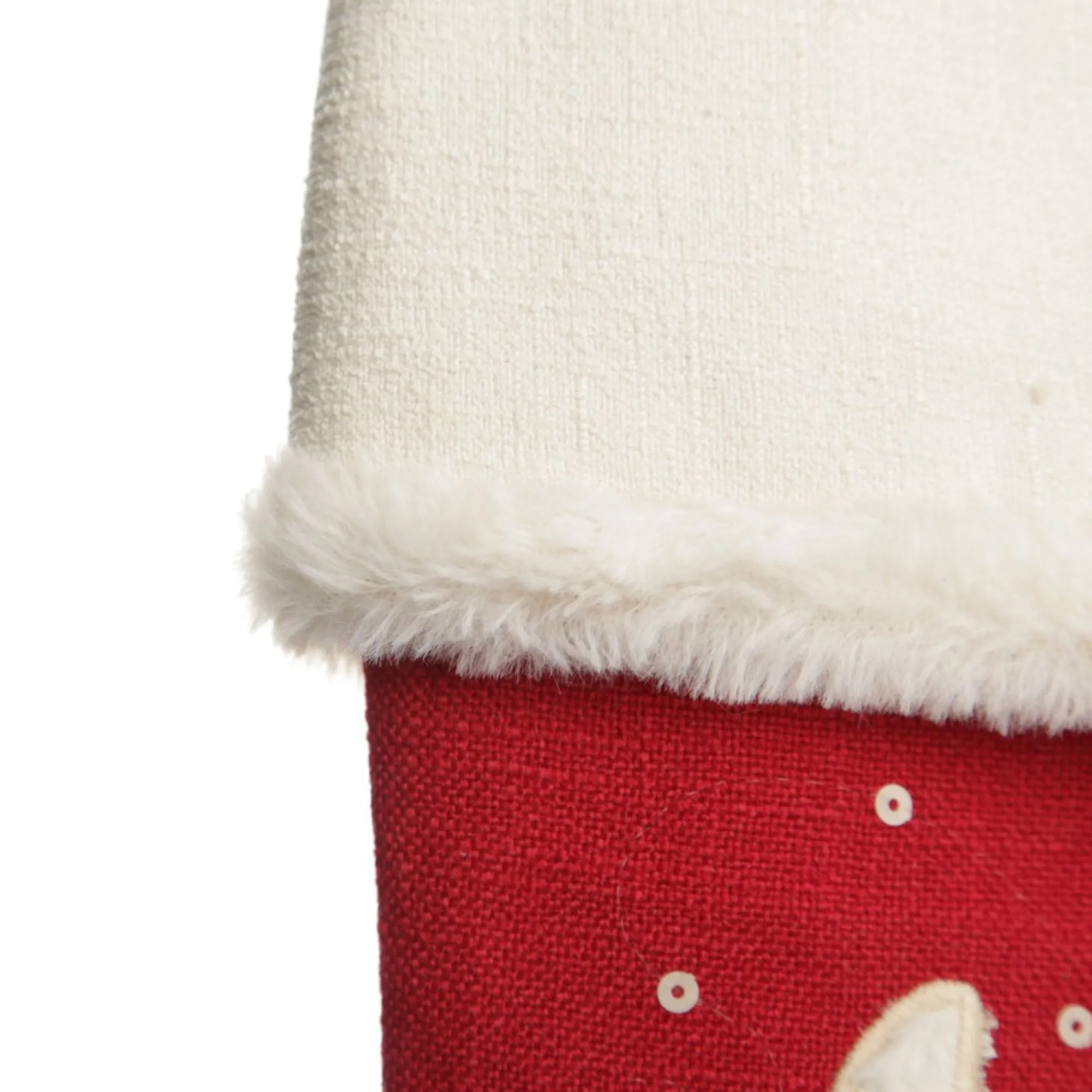 Personalised Fluffy Girl Llama Red Christmas Stocking Clearance
