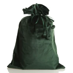 Personalised Forest Green Velvet Santa Sack New