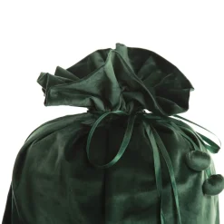 Personalised Forest Green Velvet Santa Sack New