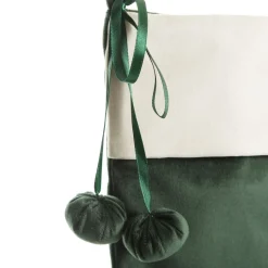 Personalised Forest Green Velvet Christmas Stocking Best