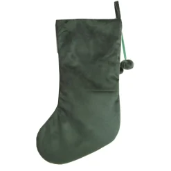 Personalised Forest Green Velvet Christmas Stocking Best