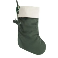 Personalised Forest Green Velvet Christmas Stocking Best
