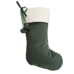 Personalised Forest Green Velvet Christmas Stocking Best