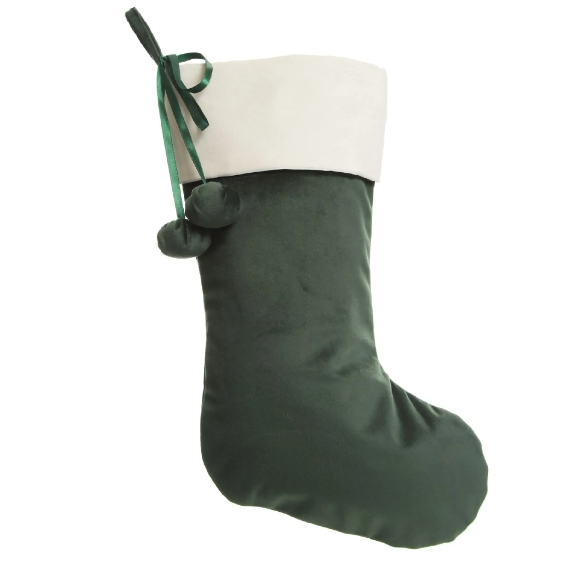 Personalised Forest Green Velvet Christmas Stocking Best