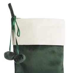 Personalised Forest Green Velvet Christmas Stocking Best