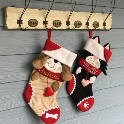 Personalised Fun Black Cat Christmas Stocking Store