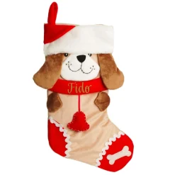 Personalised Fun Dog Christmas Stocking Fashion