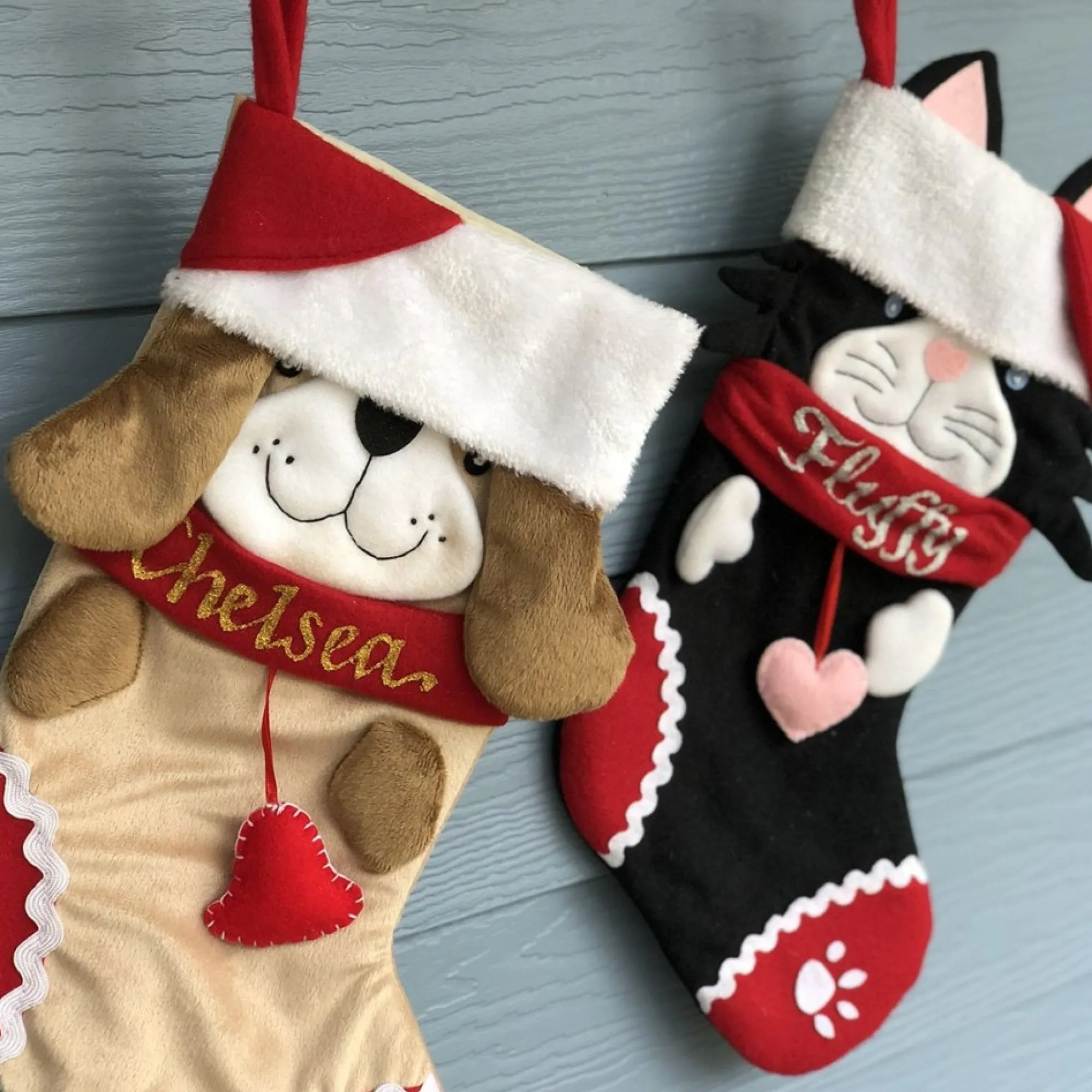 Personalised Fun Dog Christmas Stocking Fashion