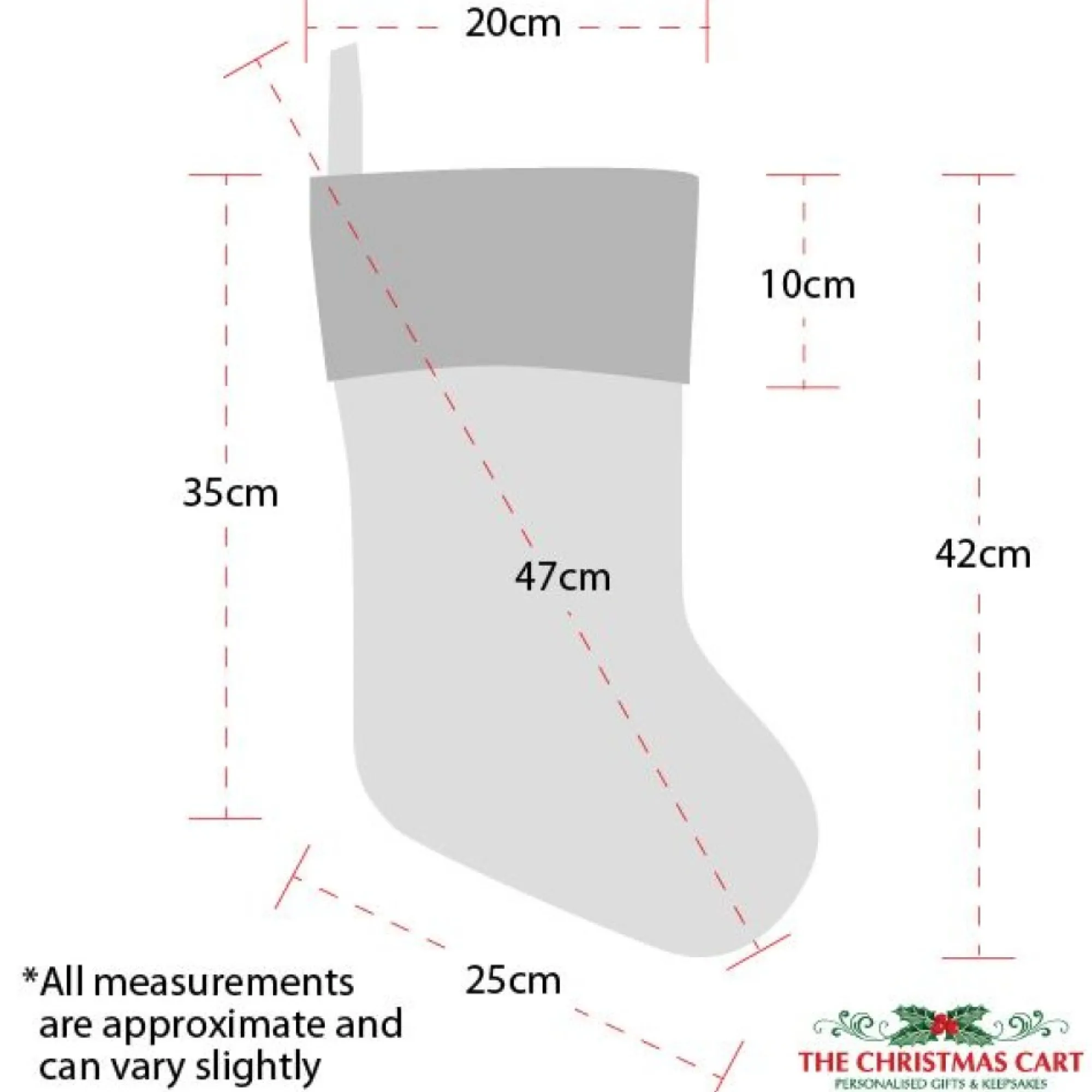 Personalised Fun Dog Christmas Stocking Fashion