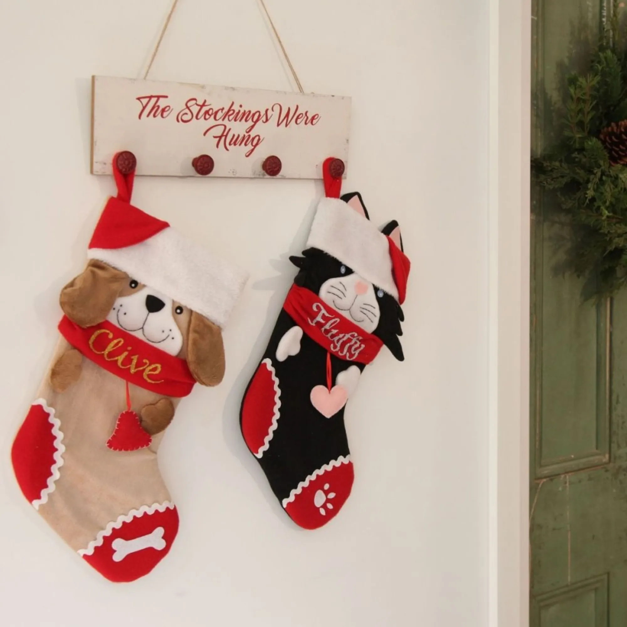 Personalised Fun Dog Christmas Stocking Fashion