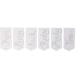 Personalised Gift Tags Scalloped Cut - Set of 6 Cheap
