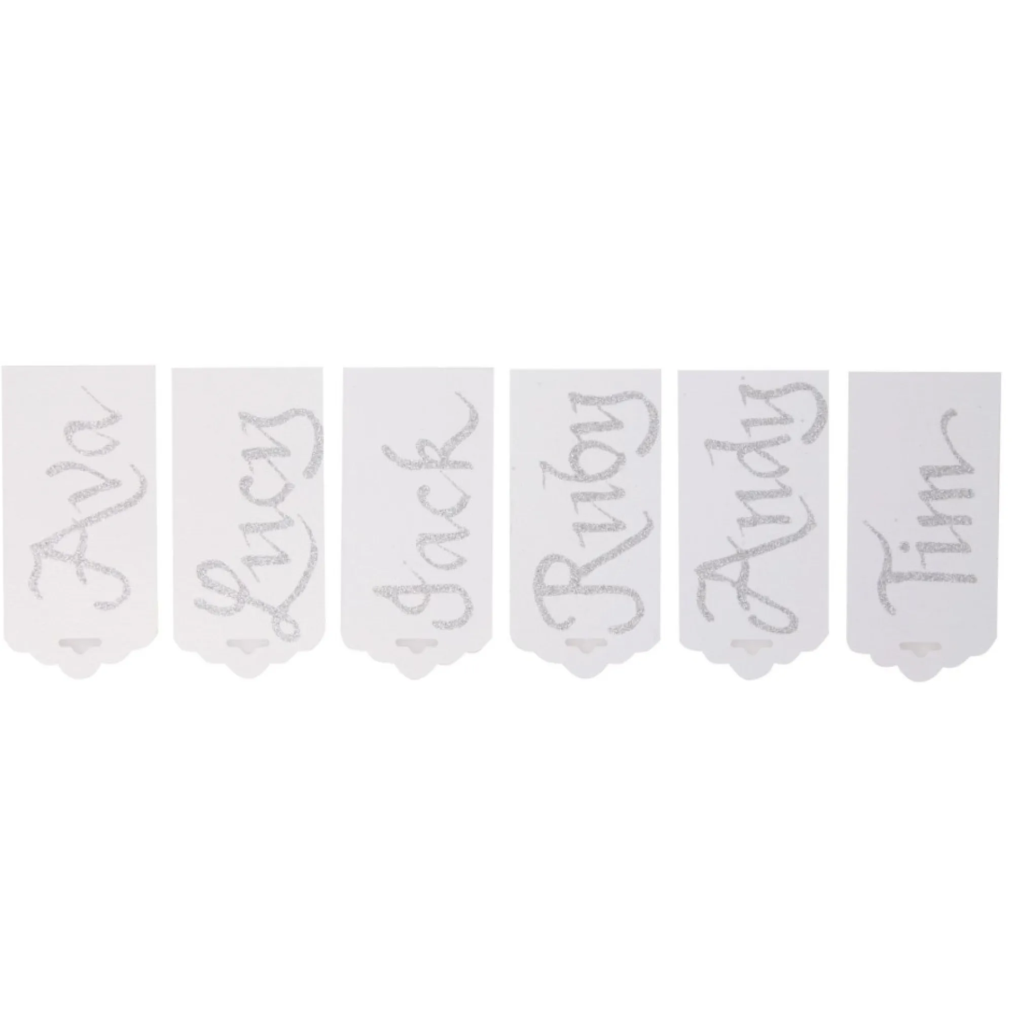 Personalised Gift Tags Scalloped Cut - Set of 6 Cheap