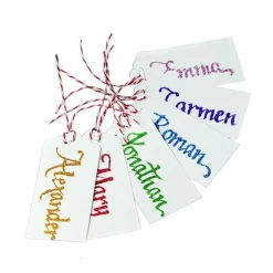 Personalised Gift Tags Scalloped Cut - Set of 6 Cheap