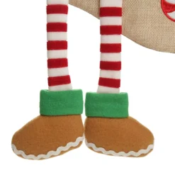 Personalised Gingerbread Girl Christmas Stocking with Dangly Legs Best Sale