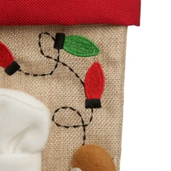 Personalised Gingerbread Boy Christmas Stocking with Dangly Legs Hot