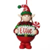 Personalised Girl Elf with Lollipop Christmas Ornament Outlet