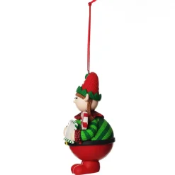 Personalised Girl Elf with Lollipop Christmas Ornament Outlet