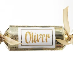 Personalised Gold Damask Pattern Bon Bon - Single Store
