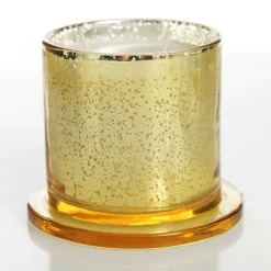 Personalised Gold Scented Christmas Candle with Glass Cloche Sale