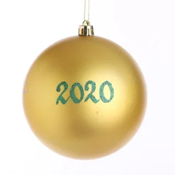 Personalised Gold Shatterproof Christmas Bauble Cheap