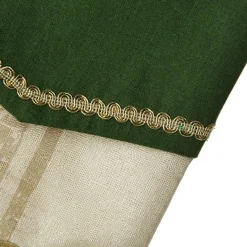 Personalised Green and Gold Mistletoe Christmas Stocking Best Sale