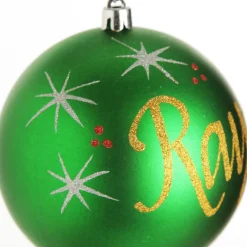 Personalised Green Shatterproof Christmas Bauble Cheap
