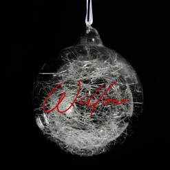 Personalised Icicle Glass Christmas Bauble Cheap