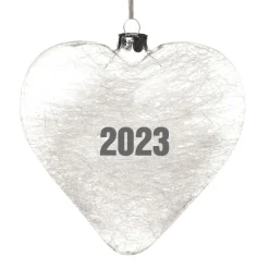 Personalised Icicle Glass Heart - Love is a Four Legged Word Sale