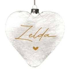 Personalised Icicle Glass Heart - All I need is Love and a Dog Fashion