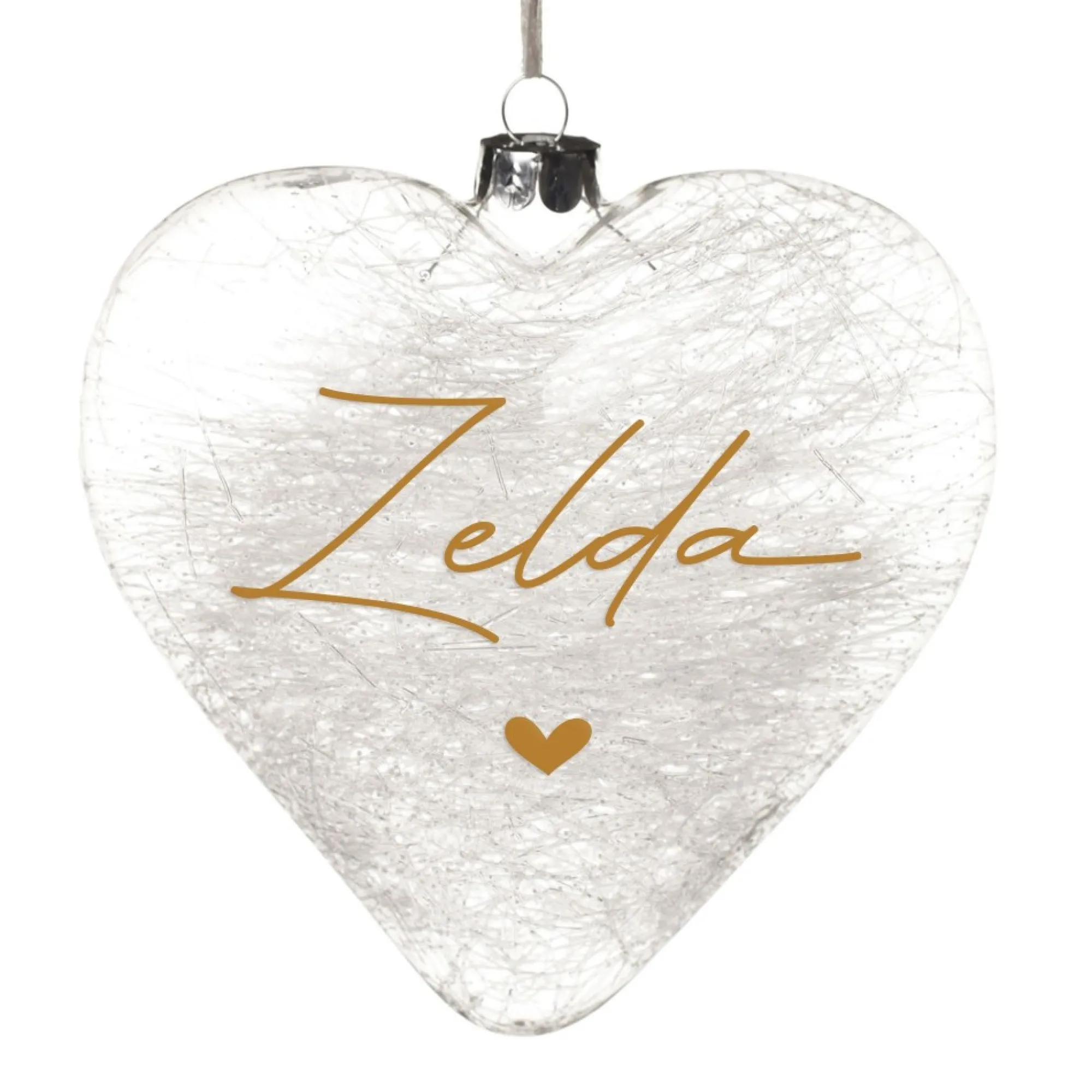 Personalised Icicle Glass Heart - All I need is Love and a Dog Fashion