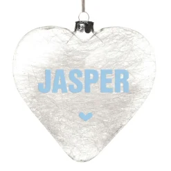 Personalised Icicle Glass Heart - All I need is Love and a Dog Fashion