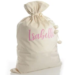 Personalised Ivory Velvet Santa Sack Outlet