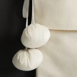 Personalised Ivory Velvet Christmas Stocking Fashion