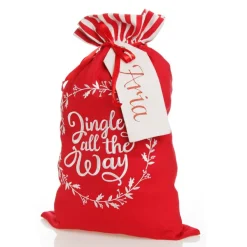 Personalised 'Jingle All The Way' Santa Sack Cheap